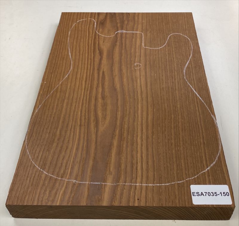 Body Swamp Ash, Choco, 2-pcs., edge-glued, 39mm Unique Piece #150